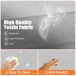 Simple Trending Elevated Dog Bed for Large Dogs, Cooling Raised Dog Cot with Bolsters, Breathable Pet Bed for Outdoor, 47.75" x 31", Grey