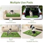 Qeils Reusable Dog Pee Pads, 2 Pack Super Absorbent & Leakproof Washable Puppy Pads with Soft Green Top Layer, for Potty Training, Crates, Couch, Car Seats & Pet Beds, 18"x24"
