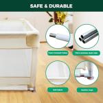 Dog Playpen with Door, Whelping Box/Potty Training for Dogs, 71x59x24 Inch Spacious Safe Play Area, Non-Slip Design Dog Pen Indoor, Beige