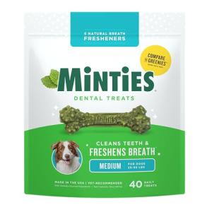Minties Mint-Flavored Dental Chews for Dogs