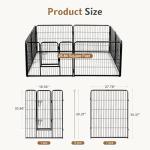 DUMOS Foldable Indoor Outdoor Dog Playpen 40 Inch