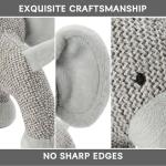 Tough Elephant Dog Toy with Squeaker for Chewers