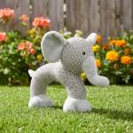 Tough Elephant Dog Toy with Squeaker for Chewers