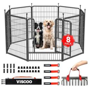 Outdoor Dog Playpen - 8 Panel Heavy Duty Fence