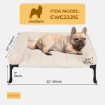 Veehoo Orthopedic Elevated Dog Bed with Bolster
