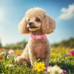 Pink Checkerboard Dog Collar for All Sizes