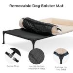 Veehoo Orthopedic Elevated Dog Bed with Bolster