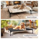 Veehoo Orthopedic Elevated Dog Bed with Bolster