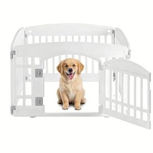 Durable 24" Dog Playpen with Secure Lock