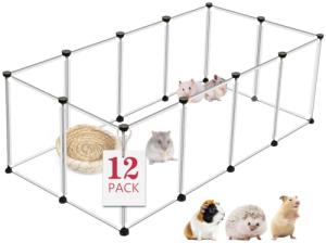 VISCOO Portable 12-Panel Pet Playpen for Small Animals