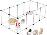 VISCOO Portable 12-Panel Pet Playpen for Small Animals