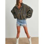 Keeliya Women’s Plaid Sherpa Jacket with Pockets