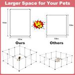 VISCOO Portable 12-Panel Pet Playpen for Small Animals