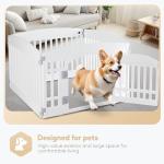 Durable 24" Dog Playpen with Secure Lock
