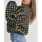 Keeliya Women’s Plaid Sherpa Jacket with Pockets