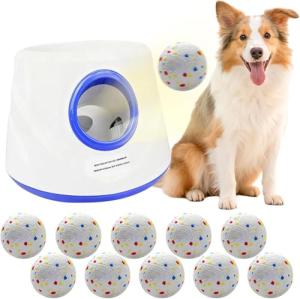 RoseYouth Dog Ball Launcher with 10 Balls