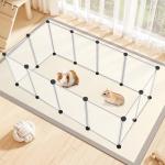 VISCOO Portable 12-Panel Pet Playpen for Small Animals