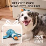 Homemate Dog Bed Large Sized Dog: 42x30 inch Orthopedic Large Dogs Bed XL Outdoor Pet Cat Bed Sofa Supplies with Toy Dogs Crate Pad Couch with Removable Washable Cover & Non-Slip Botton Dark Grey