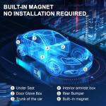 Mini GPS Tracker for Vehicles: Tracker Device for Vehicles No Subscription No Monthly Fee Car Tracker Device Hidden Magnetic Real-Time Tracking for Cars Kids Dogs (GF11-PP4)