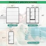 BestPet | Dog Playpen | 40 Inch, 16 Panels | Heavy Duty Metal Pet Exercise Pen | Indoor Outdoor Fence Panels | Rust-Resistant, Removable, Tool-Free Setup | Anti-Skid, Expandable Design