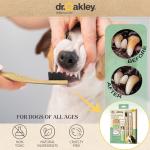 Dr. Oakley Dog Toothpaste and Toothbrush Vet-Grade Enzymatic Minty Fresh Flavor All Natural Total Dental Care Kit for Small Medium or Large Breeds and Cats