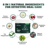 Dog Teeth Cleaning Powder, Dog Dental Powder and Cats Breath Freshener, Plaque Off Pet Tooth Cleaning lab co, Bad Breath & Tartar Remover for Dogs, Dog Teeth Cleaning with Enzymes 120 Day Supply, 120g