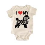 NOFO VIBES Dog Breed Toy Poodle - Baby Boy Girl Clothes Bodysuit Funny Cute