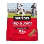 Nutri-Vet Hip & Joint Biscuits for Dogs, Tasty Glucosamine Treat, Puppy Supplements, Dog Joint Supplement, Small Sized Biscuit with 166mg Glucosamine, Puppy Essentials, Peanut Butter Flavor, 16 oz