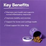 Open Farm Hip & Joint Chews, Dog Supplement, Dog Vitamins, Supports Joint Health and Mobility Using Traceable and Vet-Approved Ingredients, 12.7 oz, 90 Count