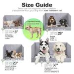 HQ4US 4LEGS Dog Litter Box, Pee Pad Holder Foldable, Indoor Dog Potty Tray for Puppy & Medium Dogs, High Walls, Seamless, No Assembly, Waterproof, Easy to Clean, No Spill,Portable for Travel