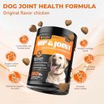 Zozdal Joint Supplement for Dogs, 180 Chicken Flavor Chews, Glucosamine Chondroitin with MSM, Turmeric & Green Lipped Mussel, for Large Breed & Senior Dogs, Hip & Joint Pain Relief and Health Support