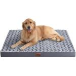 WESTERN HOME WH Large Dog Bed for Large, Jumbo, Medium Dogs, Orthopedic Pet Bed Waterproof Mattress with Removable Washable Cover, Thick Egg Crate Foam Dog Bed with Non-Slip Bottom