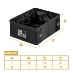 OneTigris Military Pet Bowl Collapsible 70 oz Treat Food & Water Holder for Small to Medium Puppy Dog