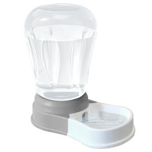 STALTWO 1.6 Gallon Automatic Dog Water Dispenser, Large Capacity Gravity Pet Water Bowl for Multiple Pets, BPA-Free Cat Water Feeder for Large Dogs, Refill Less Often, Grey