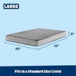 Barkbox Orthopedic Dog Bed with Memory Foam, Premium Comfort for Dogs and Puppies, Large Sized Dog Bed for Joint Relief and Restful Sleep, Durable and Easy to Clean - Grey, Large