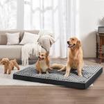 WESTERN HOME WH Large Dog Bed for Large, Jumbo, Medium Dogs, Orthopedic Pet Bed Waterproof Mattress with Removable Washable Cover, Thick Egg Crate Foam Dog Bed with Non-Slip Bottom