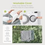 CWAWZ XL Orthopedic Dog Bed, Extra Large Dog Bed, Dual-Sided Pet Cooling Beds with Memory Foam Washable Cover Nonslip Bottom, Waterproof XLarge Pet Couch Beds with Bolsters, Light Grey