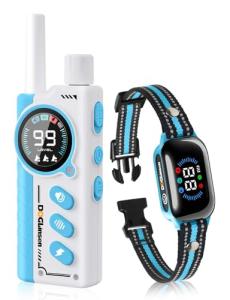 DOGLinsen Smart 2-in-1 Dog Shock and Bark Collar - AI Anti-Misoperation, 3300FT Remote Training Collar, IPX7 Waterproof, 4 Modes (Tone, Vibration, Safe Shock, Auto Anti-Bark) for Dogs