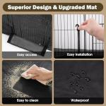 PAWING 12 Panels Small Animal Playpen with Waterproof Mat - Durable Metal Wire Yard Fence for Guinea Pigs, Kittens, Puppies, Hamsters, and Hedgehogs - Indoor & Outdoor Pet Cage