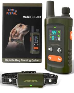 Dog Training Collar with Remote Control, 3500FT Dog Shock Collar for Small Medium Large Dogs, IPX7 Waterproof, 4 Training Modes