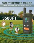 Dog Training Collar with Remote Control, 3500FT Dog Shock Collar for Small Medium Large Dogs, IPX7 Waterproof, 4 Training Modes