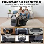 LAFYETTE - USA Based, Dog Cat Playpen, Puppy Kitten Pet Playpen Indoor Outdoor, Portable Pop Up Dog Kennel Tent Crate Cage for Dog Cat Rabbits, Foldable Pet Enclosure, Removable Top Cover, 36" x 16"