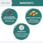 Dog Multivitamin Chewable - Chew + Heal 12-in-1, 60 Ct, Puppy & Senior Dog Vitamins & Supplements for Hip & Joint, Skin & Coat, Immune Support with Glucosamine, Omega 3,6,9, Probiotics, Chicken Flavor