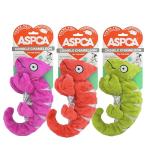 ASPCA Crinkle Chameleon Dog Toy – Squeaky, Stuffing-Free Plush with Crinkle Body for Interactive Play, Durable & Mess-Free Fun