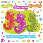 ASPCA Crinkle Chameleon Dog Toy – Squeaky, Stuffing-Free Plush with Crinkle Body for Interactive Play, Durable & Mess-Free Fun