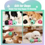 PurazQyn Dog Chew Toys, Durable Rubber Treat Toy for Aggressive Chewers, Interactive Treat Dispensing Puzzle Toys, Connectable Maze Combo Dog Toy Set for Small Medium Large Dogs