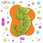 ASPCA Crinkle Chameleon Dog Toy – Squeaky, Stuffing-Free Plush with Crinkle Body for Interactive Play, Durable & Mess-Free Fun