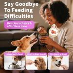 POPPAW Itch Relief for Dogs - Turmeric Supplements for Itching Skin Comfort & Coat Health & Seasonal Allergy Care, Immune Support Supplement with Omega-3 Fish Oil, Biotin - Beef Flavor - 90 Count