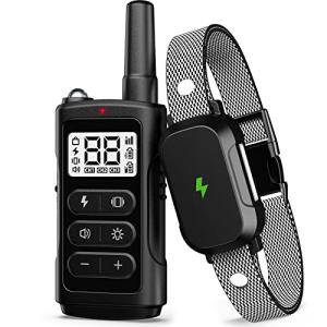 Dog Training Collar with 3300Ft Remote Range 4 Training Modes Rechargable IPX7 Waterproof Electric Dog Collar with Remote for Large Medium Small Dogs