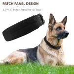 Heavy Duty Dog Collar for Large Dogs, Tactical Dog Collars with Metal Buckle & D Ring, 1.5" Width Thick Adjustable Nylon Collar for Medium Dogs, Black/M